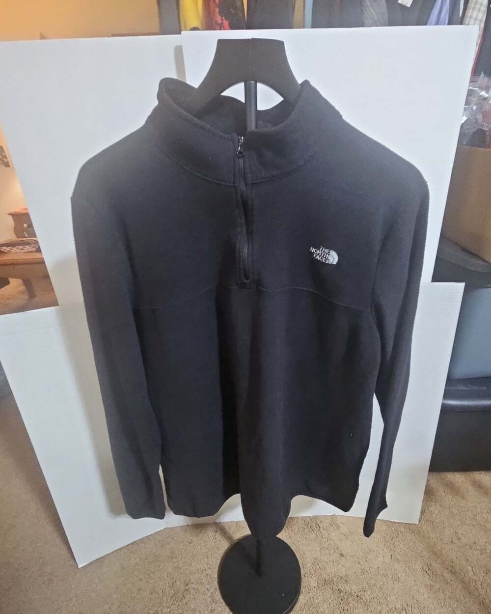 The North Face Glacier Quarter Zip Fleece Pullover Size 2XL Black